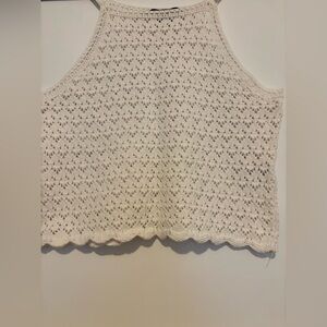 French Connection Ivory Knit Sweater